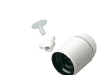 SCHNEIDER ELECTRIC Fatning e 27 m/udv.gevind,hvid Kort a 1- I pose for DIY