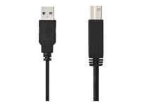 Nedis - USB-kabel - USB (hann) til USB-type B (hann) - USB 2.0 - 1 m - svart