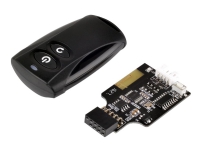 SilverStone ES02-USB - Fjernstyrt strømsvitsj - svart