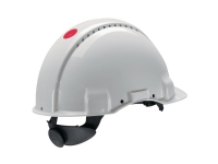 Sikkerhedshjelm hvid 3M Peltor G3000 Uvicator - skrueindstilling. UV-stabiliseret ABS-plast