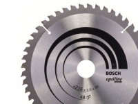 Bosch Optiline Wood - Sirkelformet sagblad - for tre - 216 mm - 48 tenner