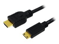 LogiLink High Speed with Ethernet - HDMI-kabel med Ethernet - HDMI hann til mini-HDMI hann - 2 m