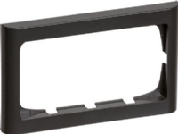 LAURITZ KNUDSEN FUGA® ramme Softline 63 2 modul vandret til 2 modul indsats, koksgrå.