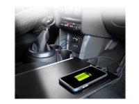 PORT Connect - Bilstrømadapter - 57 watt - 3 A - 2 utgangskontakter (USB, USB-C)