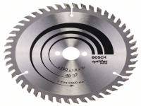 Bosch Optiline Wood - Sirkelformet sagblad - for tre - 160 mm - 48 tenner