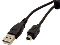 USB cable Olympus USB cable (2.0), USB A M- 12 pin M, 2m, black, OLYMPUS