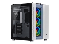 CORSAIR Crystal Series 680X RGB - Tower - utvidet ATX (E-ATX) - sidepanel med vindu (herdet glass) - ingen strømforsyning (ATX) - hvit - USB/lyd