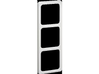 PEHA Standard, 3-modul afdækningsramme, Horisontale og vertikale, 223x81mm, IP20, hvid RAL9010