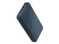 Trust Primo Compact - Strømbank - 15000 mAh - 55.5 Wh - 15 watt - 3 A - Fast Charge - 3 utgangskontakter (2 x USB, USB-C) - på kabel: Micro-USB - blå