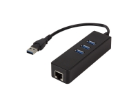 LogiLink UA0173A, USB 3.2 Gen 1 (3.1 Gen 1) Type-A, RJ-45,USB 3.2 Gen 1 (3.1 Gen 1) Type-A, 1000 Mbit/s, Svart, 0,21 m, IEEE 802.3,IEEE 802.3ab,IEEE 802.3az,IEEE 802.3u