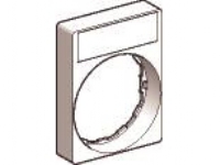 SCHNEIDER ELECTRIC Skilteholder 30 x 40 mm. Uden skilt. For 8 x 27 mm skilt. Farve: Sort eller rød bund - (10 stk.)