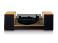 Lenco LS-300, Beltedrevet platespiller, Svart, Tre, MDF, 33,45 RPM, AC, 24 W
