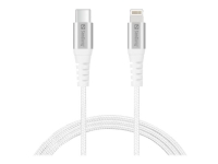 Sandberg - Lightning-kabel - Lightning hann til USB-C hann - 1 m - for Apple iPad/iPhone/iPod (Lightning)