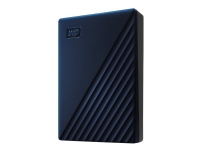 WD My Passport for Mac WDBA2F0040BBL - Harddisk - kryptert - 4 TB - ekstern (bærbar) - USB 3.2 Gen 1 - 256-bit AES - midnattsblå