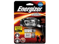 Energizer Headlight 3 LED, Hodebåndslommelykt, Svart, LED, 3 lamper, Hvit, AAA