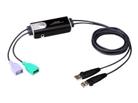 ATEN CS62KM - Tastatur/mus-switch - 2 x USB - 1 lokalbruker - stasjonær