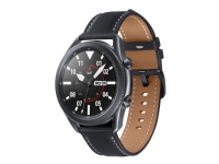 Samsung Galaxy Watch 3 - 45 mm - mystisk sort - smart ur med bånd - læder - display 1.4 - 8 GB - 4.3 GB - Wi-Fi, NFC, Bluetooth - 53.8 g (NOT Nordic Approved - No SamsungPay/e-sim)