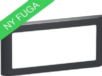LAURITZ KNUDSEN FUGA SOFT designramme for 2-modul indsats vandret, koksgrå.