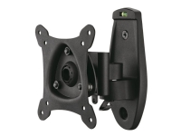 DELTACO ARM-510 - Monteringssett (leddarm, tippe/svivel-veggmontering) - for LCD-TV - svart - skjermstørrelse: 15-32 - veggmonterbar