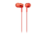 Sony MDR-EX155AP, Hodesett, In-ear, Rød, Stereofonisk, 1,2 m, Koblet med ledninger (ikke trådløs)