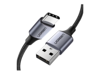 Ugreen - USB-kabel - USB (hann) til USB-C (hann) - USB 2.0 - 5 V - 3 A - 1 m - svart