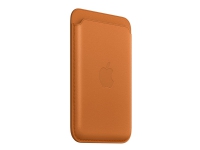 Apple - Lomme for mobiltelefon / kredittkort - med MagSafe - lær - gyllenbrun - for iPhone 13, 13 mini, 13 Pro, 13 Pro Max