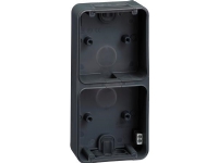 LAURITZ KNUDSEN OPUS® 74 underlag 2 modul lodret, antracitgrå.
