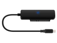 USB-C 3.1 Gen2 HDD Adapter, up to 12,5mm, 10Gbps, black