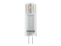 OSRAM BASE PIN - LED-lyspære - form: T14 - klar finish - G4 - 1.8 W (ekvivalent 20 W) - klasse F - varmt hvitt lys - 2700 K