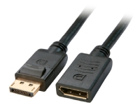 Lindy 3m, DisplayPort, 3 m, DisplayPort, DisplayPort, Hankjønn, Hunkjønn, 2560 x 1600 piksler