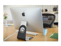 Kensington SafeStand Keyed Locking Station - Sikkerhetslåsestativ - svart - for Apple iMac (21.5 in, 27 in)