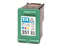 HP 351 - 3.5 ml - farge (cyan, magenta, gul) - original - blekkpatron - for Officejet J6415 Photosmart C4382, C4384, C4450, C4470, C4472, C4524, C4585, C5225, C5288