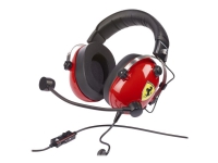 ThrustMaster T.Racing Scuderia - Ferrari Edition - hodesett - full størrelse - kablet - 3,5 mm jakk - lydisolerende - for Xbox One