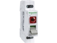 SCHNEIDER ELECTRIC Kontrolomskifter iSW 2 Polet 20A LED 250V for åbning og genindkobling af kredsløb under belastning Bredde 18 mm