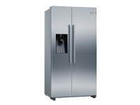 Bosch Serie | 6 KAI93VIFP - Kjøleskap/fryser - side-ved-side med vannautomat, isdispenser - bredde: 90.8 cm - dybde: 70.7 cm - høyde: 178.7 cm - 533 liter - Klasse F - inox-lettrens