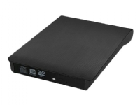 Qoltec - Platestasjon - DVD±RW - 8x - SuperSpeed USB 3.0 - ekstern - svart