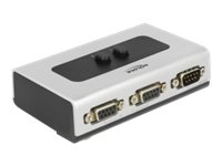 Delock - Switch - 3 x seriell - stasjonær, veggmonterbar