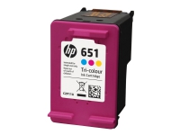 HP 651 - Farge (cyan, magenta, gul) - original - Ink Advantage - blekkpatron - for Deskjet Ink Advantage 5575, Ink Advantage 5645 Officejet 202, 252 Mobile