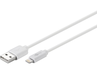Goobay 54600, 1 m, Lightning, USB A, Hvit, CE, WEEE, Polybag