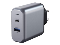 Satechi Dual-Port USB Wall Charger - Strømadapter - AC 100-240 V - 30 watt - utgangskontakter: 2 - Den europeiske union