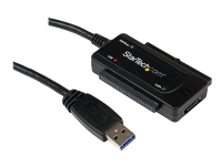 StarTech.com USB 3.0 to SATA IDE Adapter - 2.5in / 3.5in - External Hard Drive to USB Converter - Hard Drive Transfer Cable (USB3SSATAIDE) - Diskkontroller - ATA / SATA - USB 3.0 - svart - for P/N: PEXUSB3S42V, PEXUSB3S44V