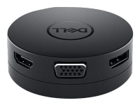Dell Mobile Adapter DA300 - Dokkingstasjon - USB-C - VGA, HDMI, DP - GigE - for Latitude 3390 2-in-1, 5290, 5290 2-in-1, 5490, 5590, 7290, 7390, 7490