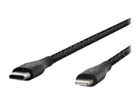Belkin BOOST CHARGE - Lightning-kabel - USB-C hann til Lightning hann - 1.2 m - svart - for Apple iPad/iPhone/iPod (Lightning)