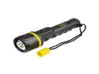 Small 35 lm Rubber torch w/2 x AA - displ w/ 8 pcs -> min 8 stk