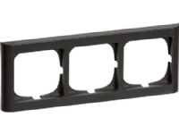 LAURITZ KNUDSEN FUGA® ramme Softline 63 1 modul vandret tripel Koksgrå.