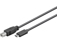 MicroConnect - USB-kabel - USB-C (hann) til USB-type B (hann) - USB 3.1 Gen1 - 1 m
