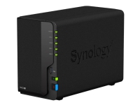 Synology Disk Station DS220+ - NAS-server - 2 brønner - SATA 6Gb/s - RAID 0, 1, JBOD - RAM 2 GB - Gigabit Ethernet - iSCSI støtte
