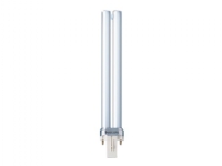 Philips MASTER PL-S - Ikke-integrert kompakt fluorescerende lyspære - form: biaks - G23 - 8.8 W - klasse G - hvitglødende lys - 2700 K