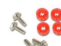 Lamptron HDD Rubber Mounts - Monteringsskrue for harddisk - rød