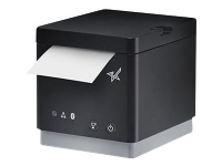 Star mC-Print2 MCP20 BK E+U - Kvitteringsskriver - direktetermisk - Rull (5,8 cm) - 203 dpi - inntil 100 mm/sek - USB, LAN - kutter - svart